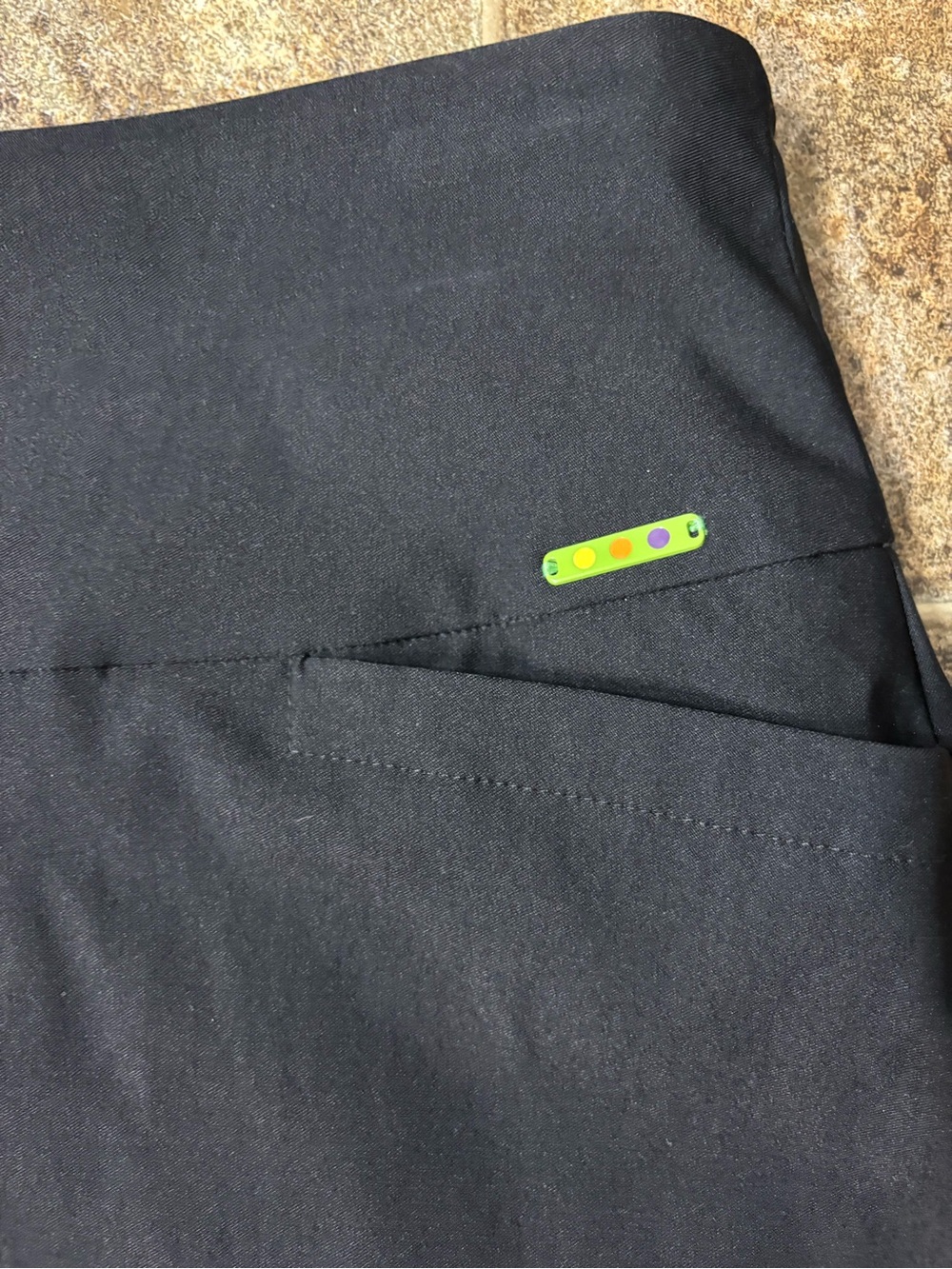 Black Performance Skort with Subtle Lime Accent - Picture 2 of 5
